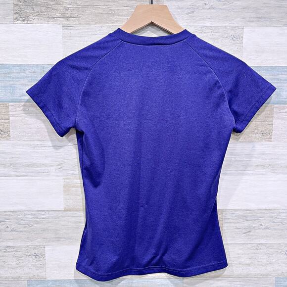 Clemson Tigers Nike FitDry Crewneck Tech Tee Purple Girls Football Small 4-6 - Picture 3 of 5